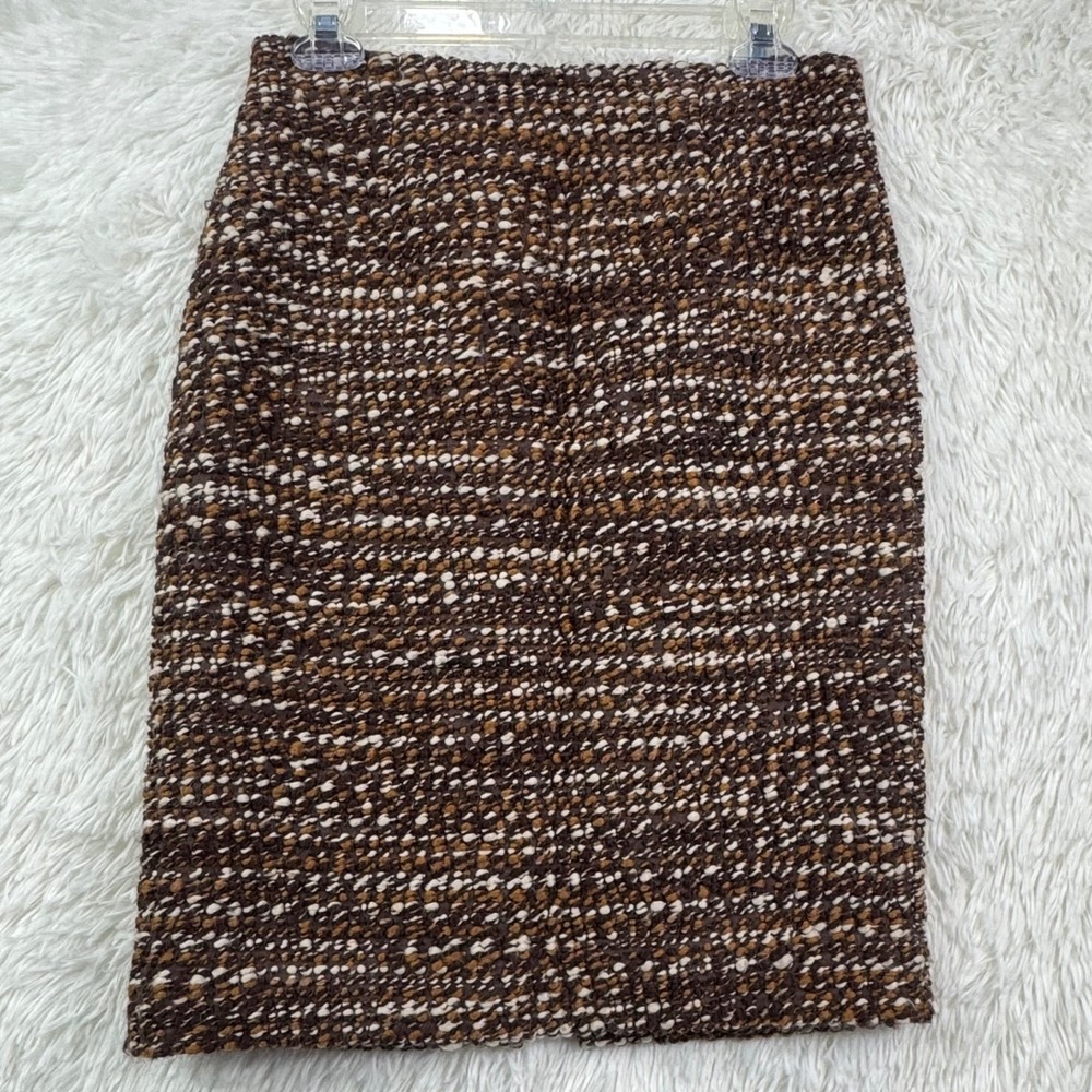 Worth New York Wool Tweed Pencil Skirt Size 4